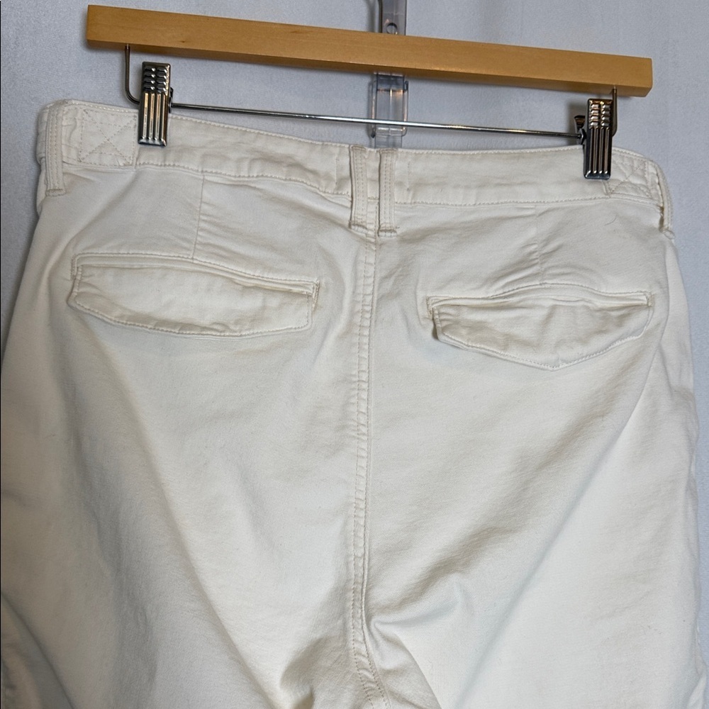Pistola Women's Ivory Patch Pocket Pants Size 31 in Ivory High Rise Ankle Casual - Picture 6 of 12